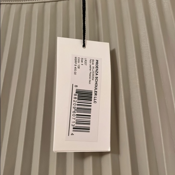 Proenza Schouler Faux leather pleated skirt - Picture 3 of 6